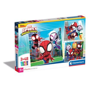 Clementoni Supercolor – Marvel Spidey & His Amazing Friends – 3×48 pièces