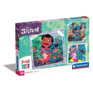 Clementoni Disney Stitch - 3 Puzzles de 48 pièces