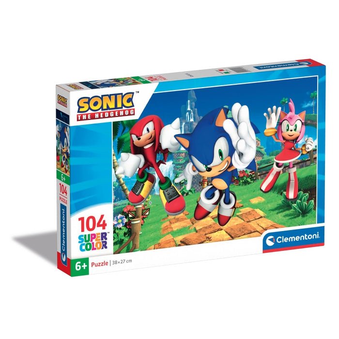 Clementoni Supercolor Puzzle Sonic – 104 pièces
