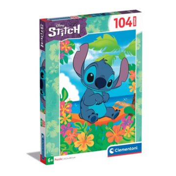 Clementoni Puzzle Supercolor Maxi Disney Stitch 104 pièces