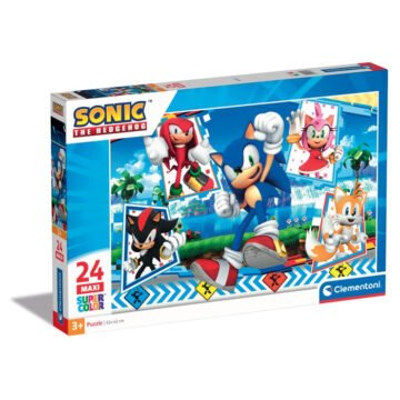 Clementoni Puzzle Supercolor Maxi Sonic 24 pièces
