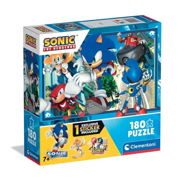 Clementoni – Puzzle Sonic 180 pièces Supercolor