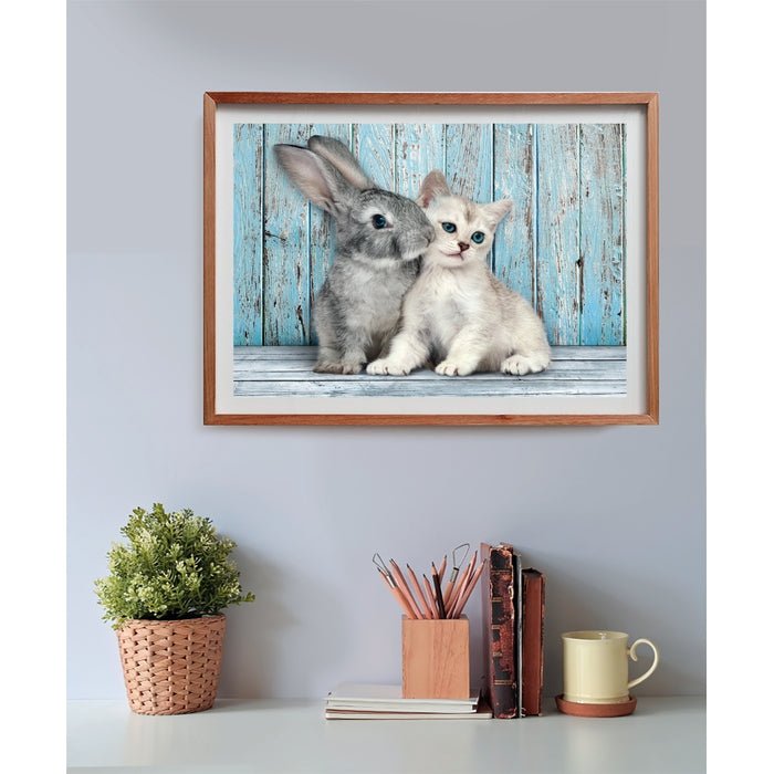 Clementoni – Puzzle Cat & Bunny 500 pièces