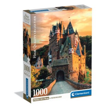 Puzzle Compact 1000 pièces - Golden Hour at Eltz Castle - Clementoni
