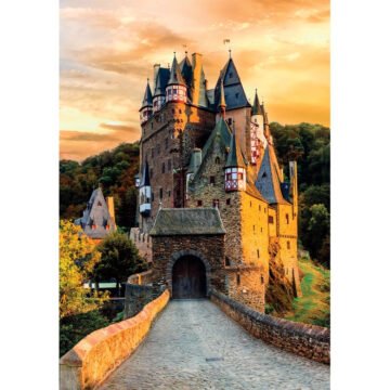 Puzzle Compact 1000 pièces - Golden Hour at Eltz Castle - Clementoni