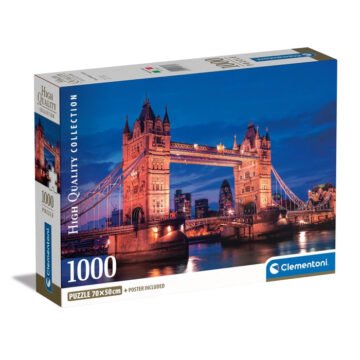 Puzzle 1000 pièces Tower Bridge at Night - Clementoni High Quality Collection