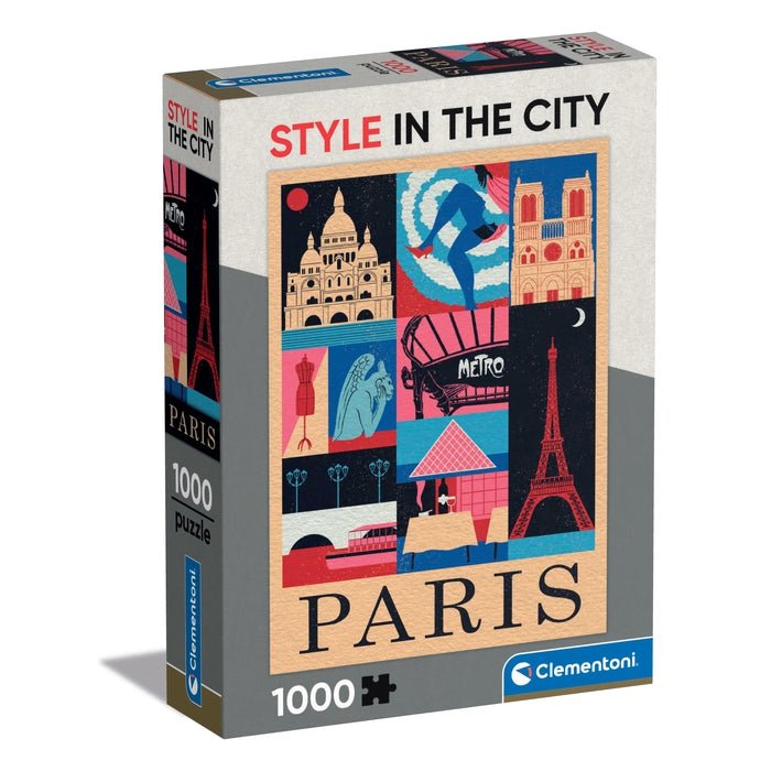 Clementoni – Style In The City Paris – Puzzle 1000 pièces