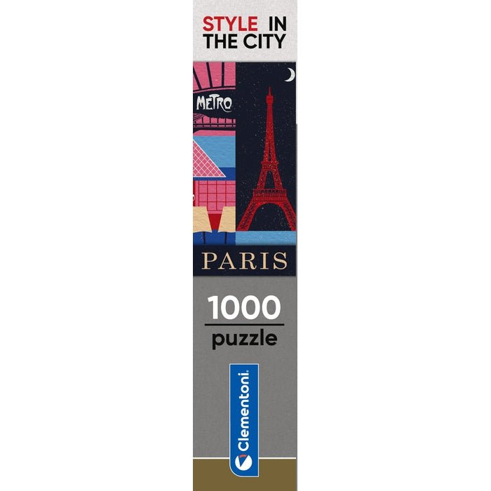 Clementoni – Style In The City Paris – Puzzle 1000 pièces