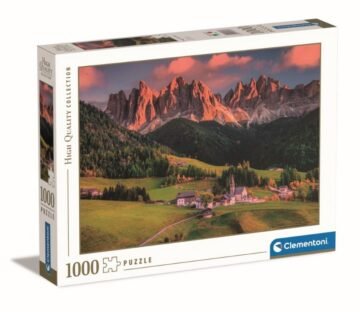Clementoni - Puzzle 1000 pièces Compact Box - Magical Dolomites (Dolomites Magiques)
