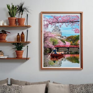 Puzzle Château de Himeji au printemps – 1000 pièces Compact Box