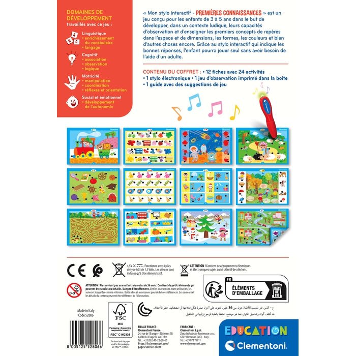 Clementoni Mon stylo interactif – Premières connaissances