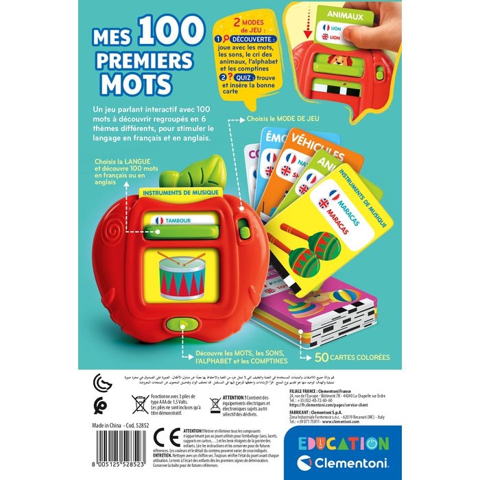 Clementoni – Mes 100 premiers mots bilingues