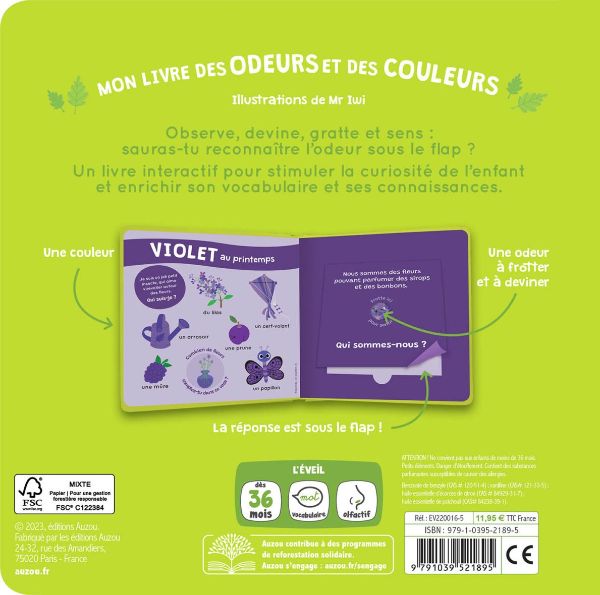 Mon livre des odeurs et des couleurs – Les saisons