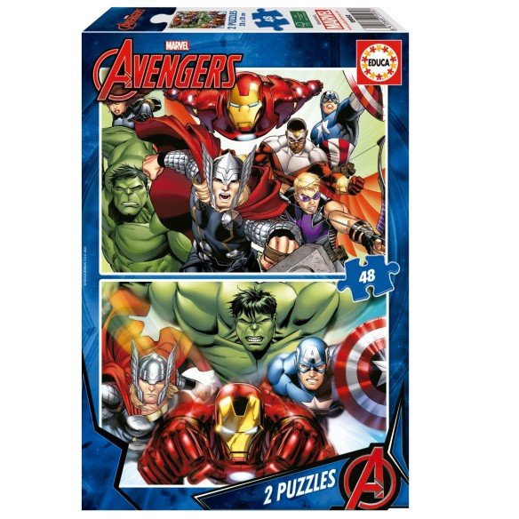 Educa – Puzzle 2×48 pièces Avengers