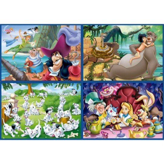 Multi 4 en 1 Classiques Disney – Puzzle progressif 50/80/100/150 pièces
