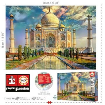 Educa - Puzzle 1000 pièces Taj Mahal (réf. 19613)
