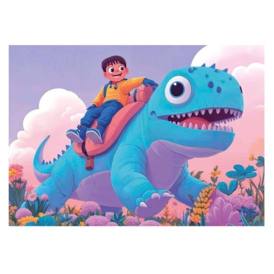 Educa Puzzle Progressif 4 en 1 Simpáticos Dinos 20+40+60+80 pièces
