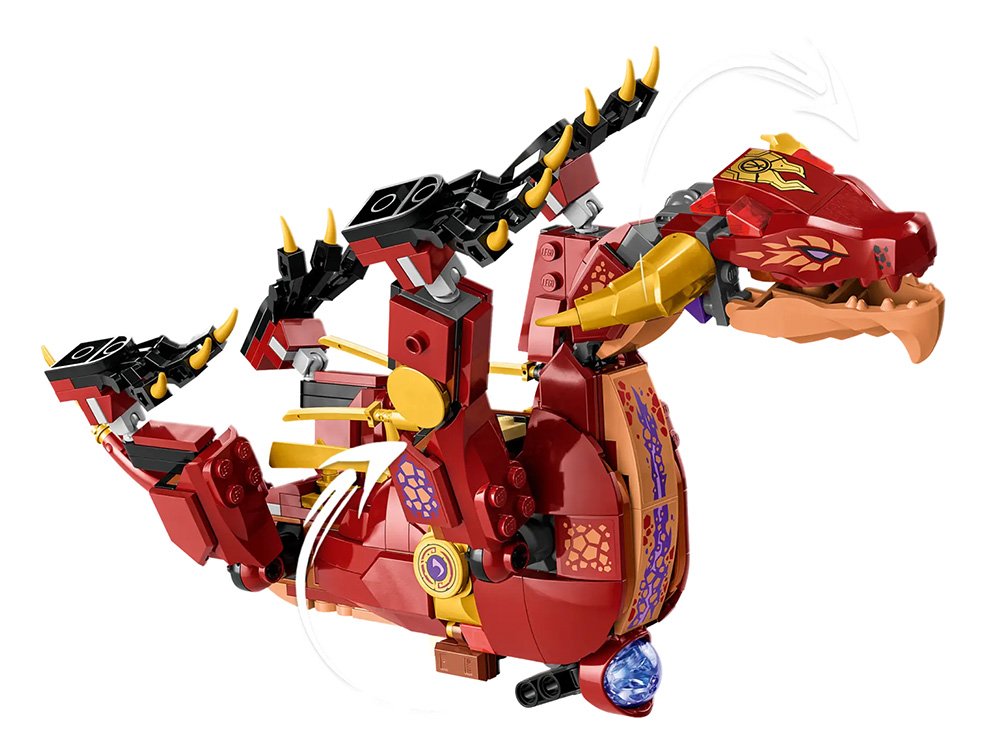 LEGO NINJAGO 71793 – Le Dragon de Lave Transformable de Heatwave