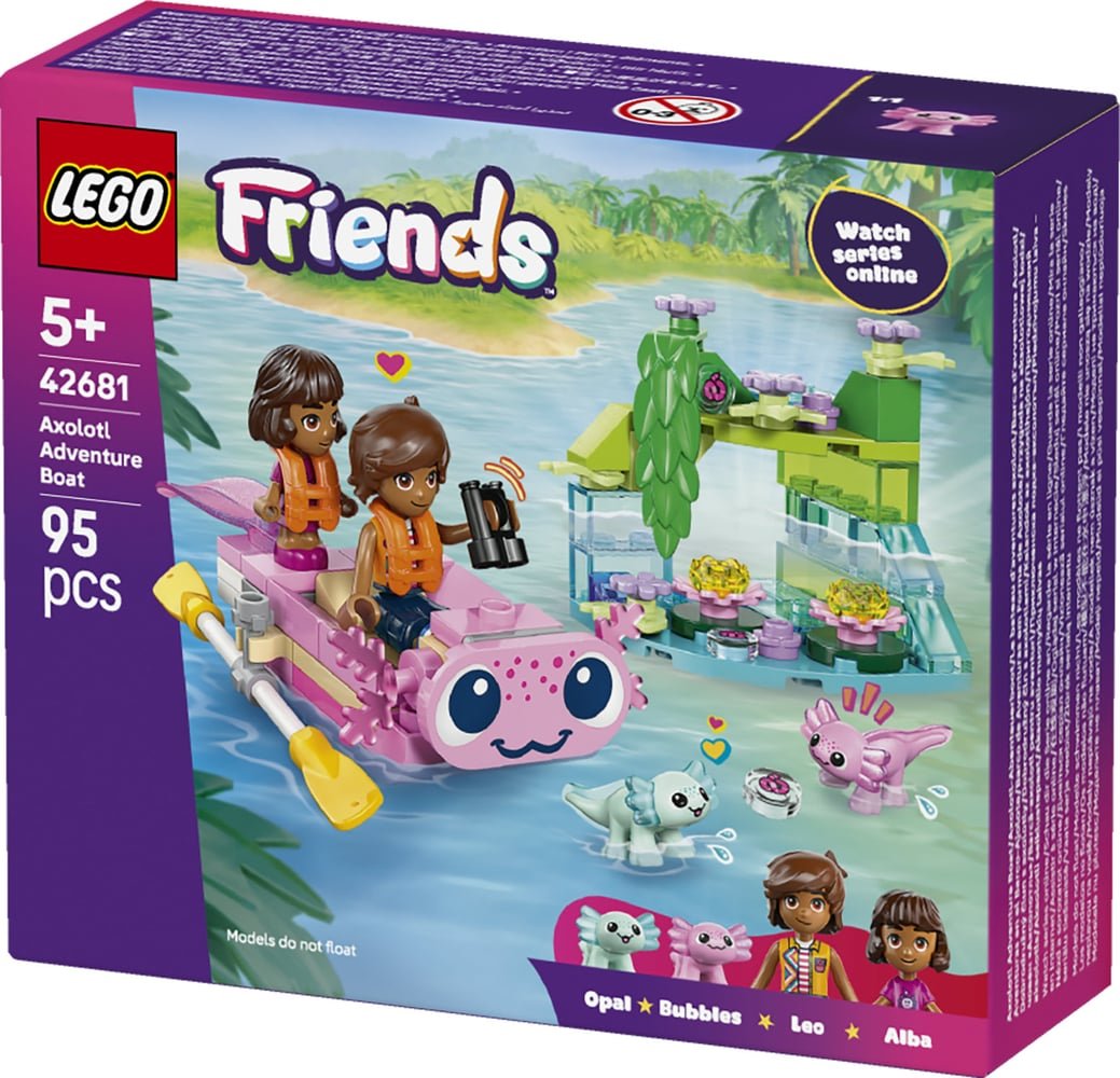 LEGO Friends 42681 – Le bateau d’aventures de l’axolotl
