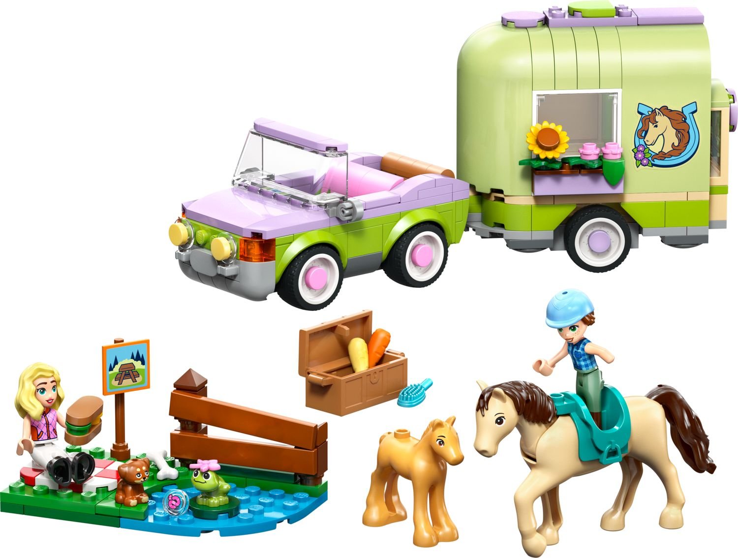 LEGO Friends 42695 – La remorque du cheval et du poulain