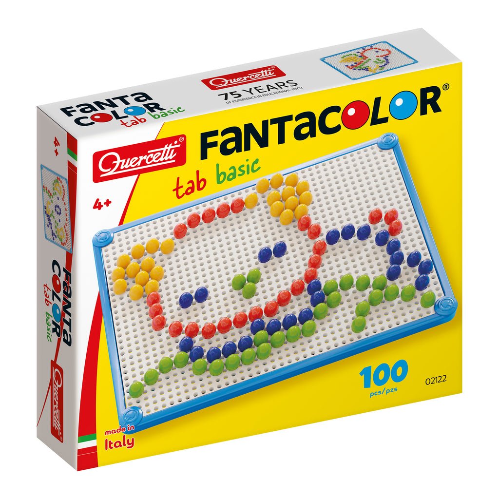 Quercetti FantaColor Tab Basic – 100 pièces