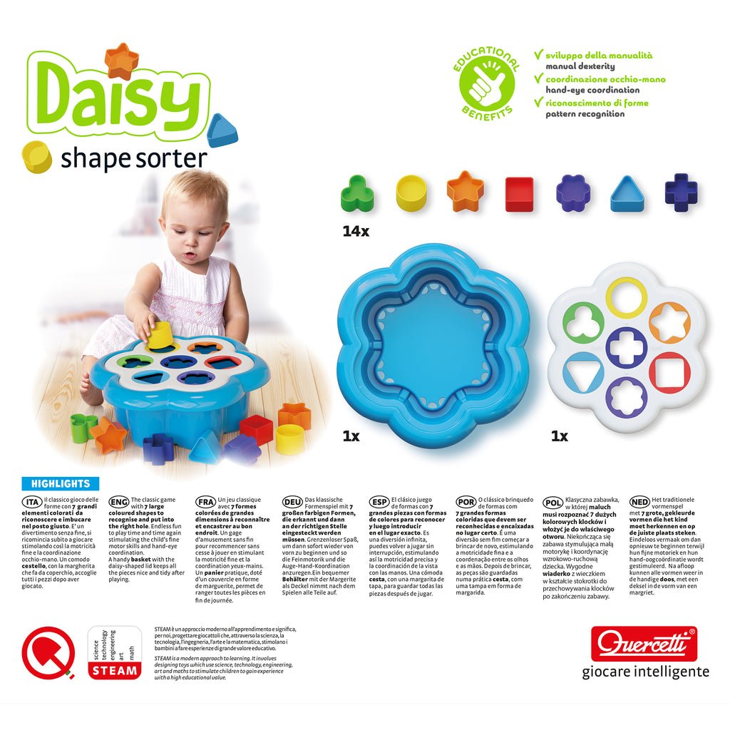 Quercetti Daisy Orsetti – Jeu de formes à trier