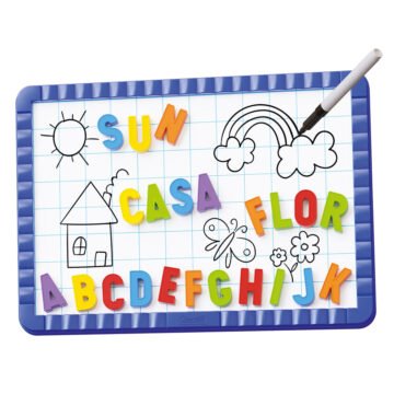 Quercetti Magnetino Letters - Tableau magnétique avec 48 lettres majuscules