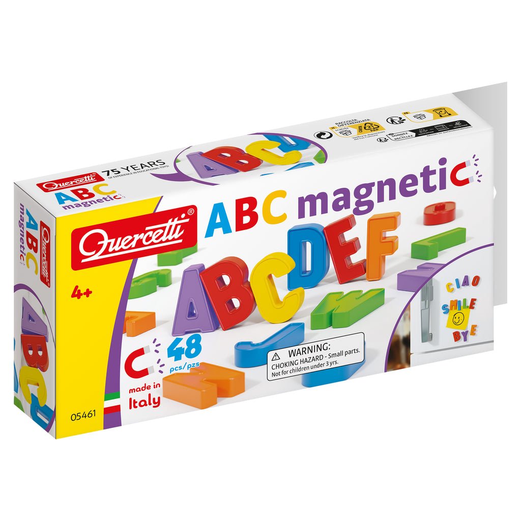 Quercetti 5461 – Recharge 48 Lettres Magnétiques Majuscules