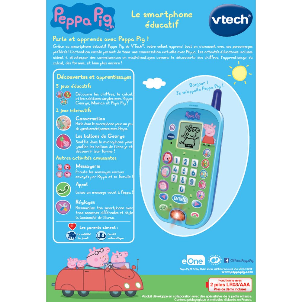 VTech – Peppa Pig – Le smartphone éducatif