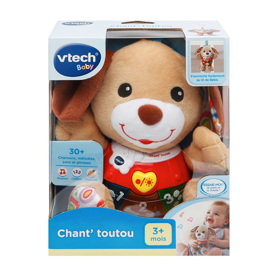 Chant’toutou brun – Hochet peluche musical VTech Baby