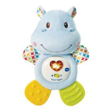 VTech Baby - Croc'Hippo bleu - Hochet de dentition musical