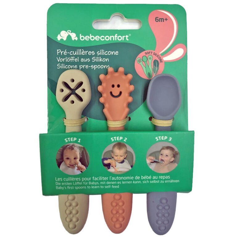 Bebeconfort — 3 soft training spoons from 6 months