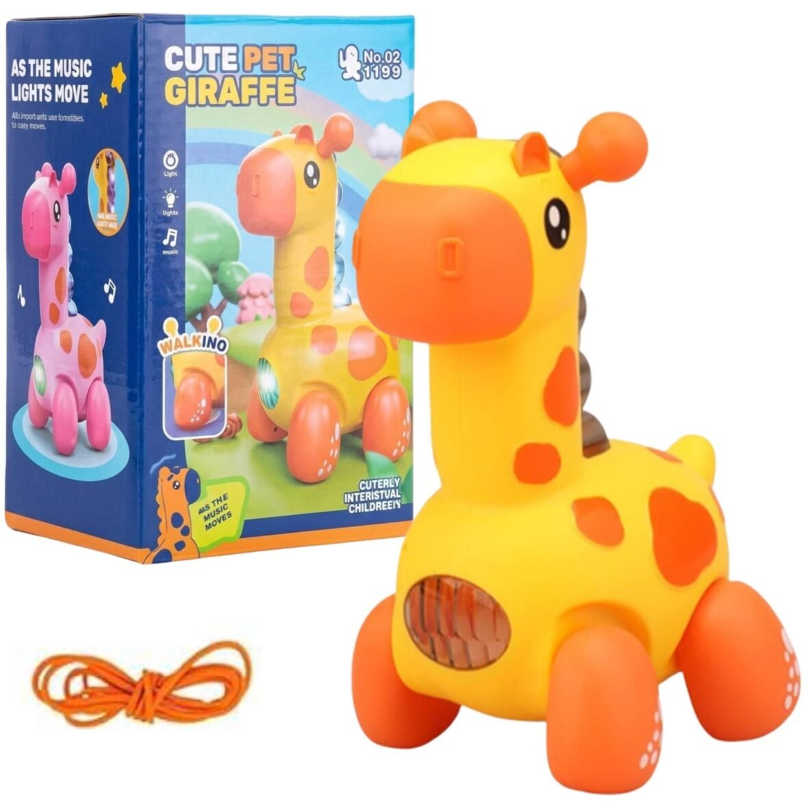 Musical Giraffe, a companion for baby's sensory development