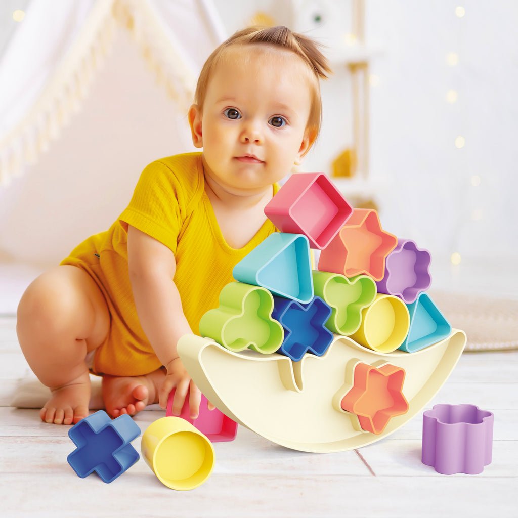 Quercetti — Moon Balance Play Eco+, jeu d’équilibre recyclé pour enfant