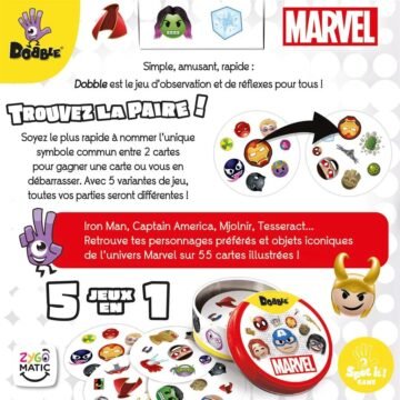 ASMODEE Dobble Marvel Emoji - vue 2