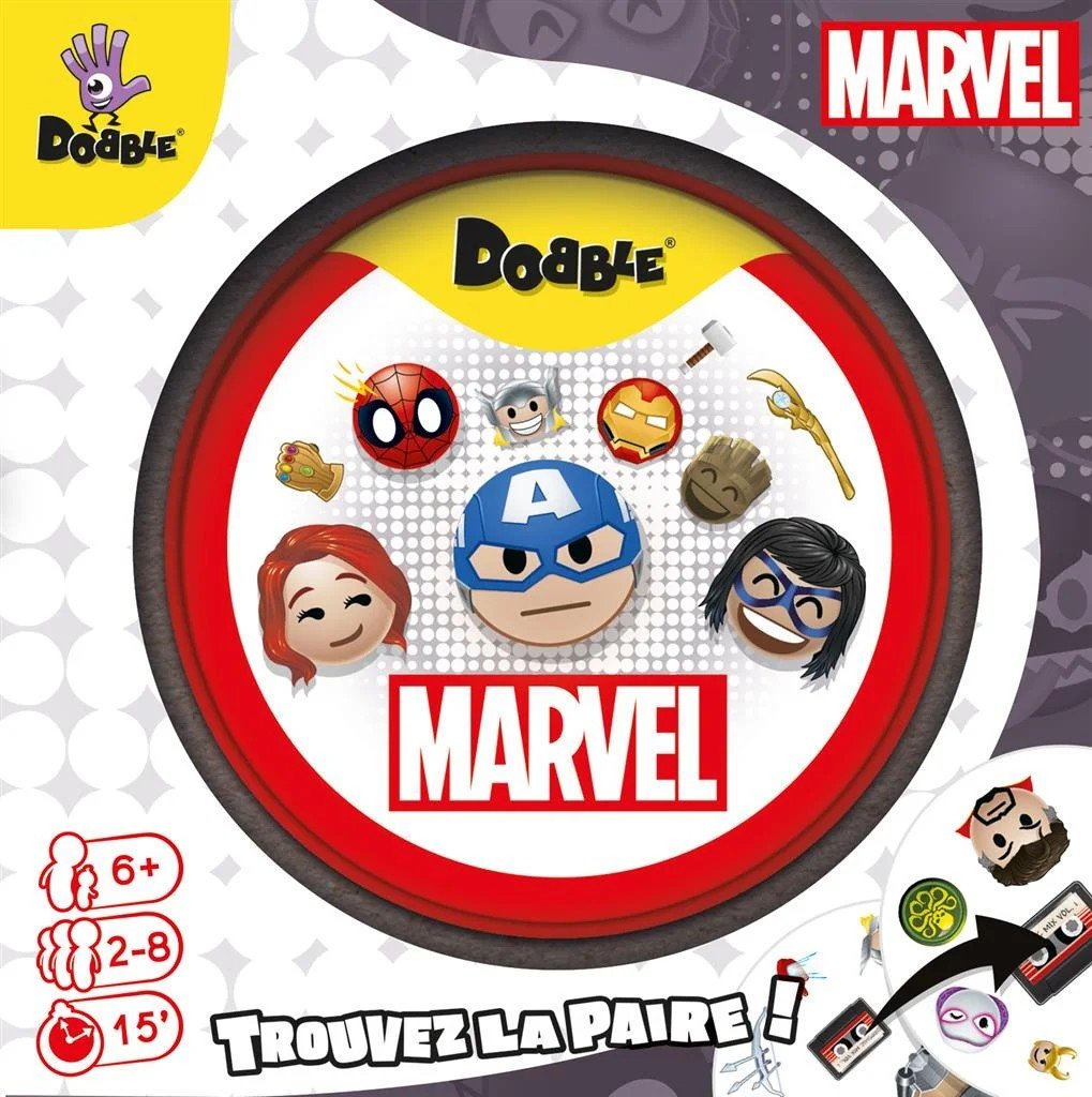 ASMODEE Dobble Marvel Emoji