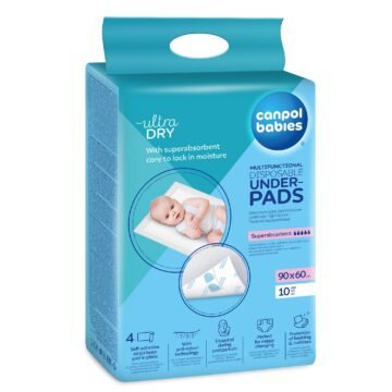 Canpol Alèses hygiéniques multifonctions 90 × 60 cm, lot de 10