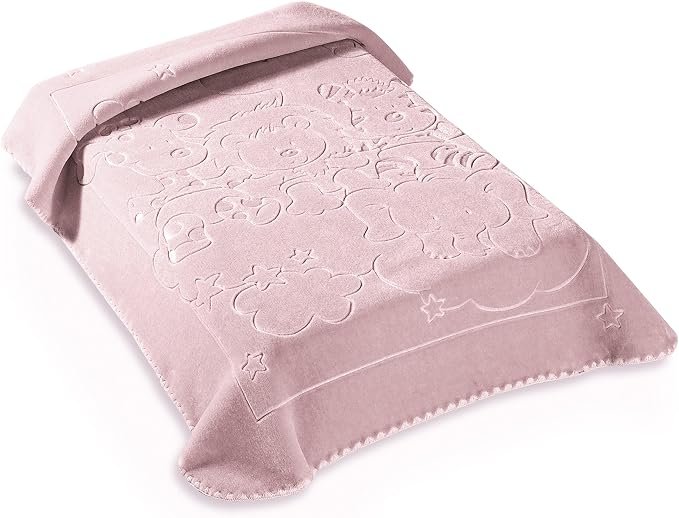 couverture 140×110 rose