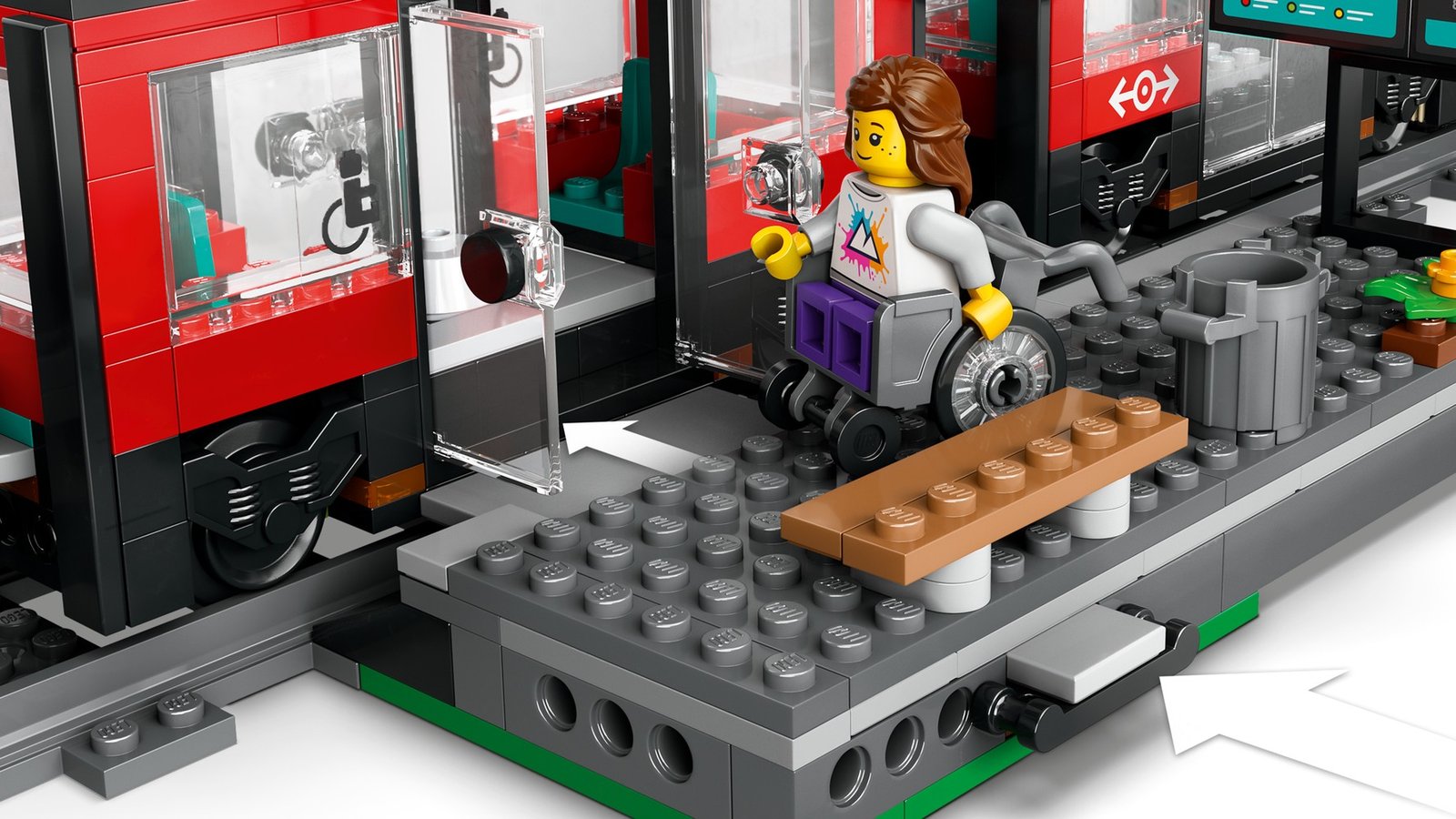 LEGO City 60423 Le tramway et la station du centre-ville – vue 5