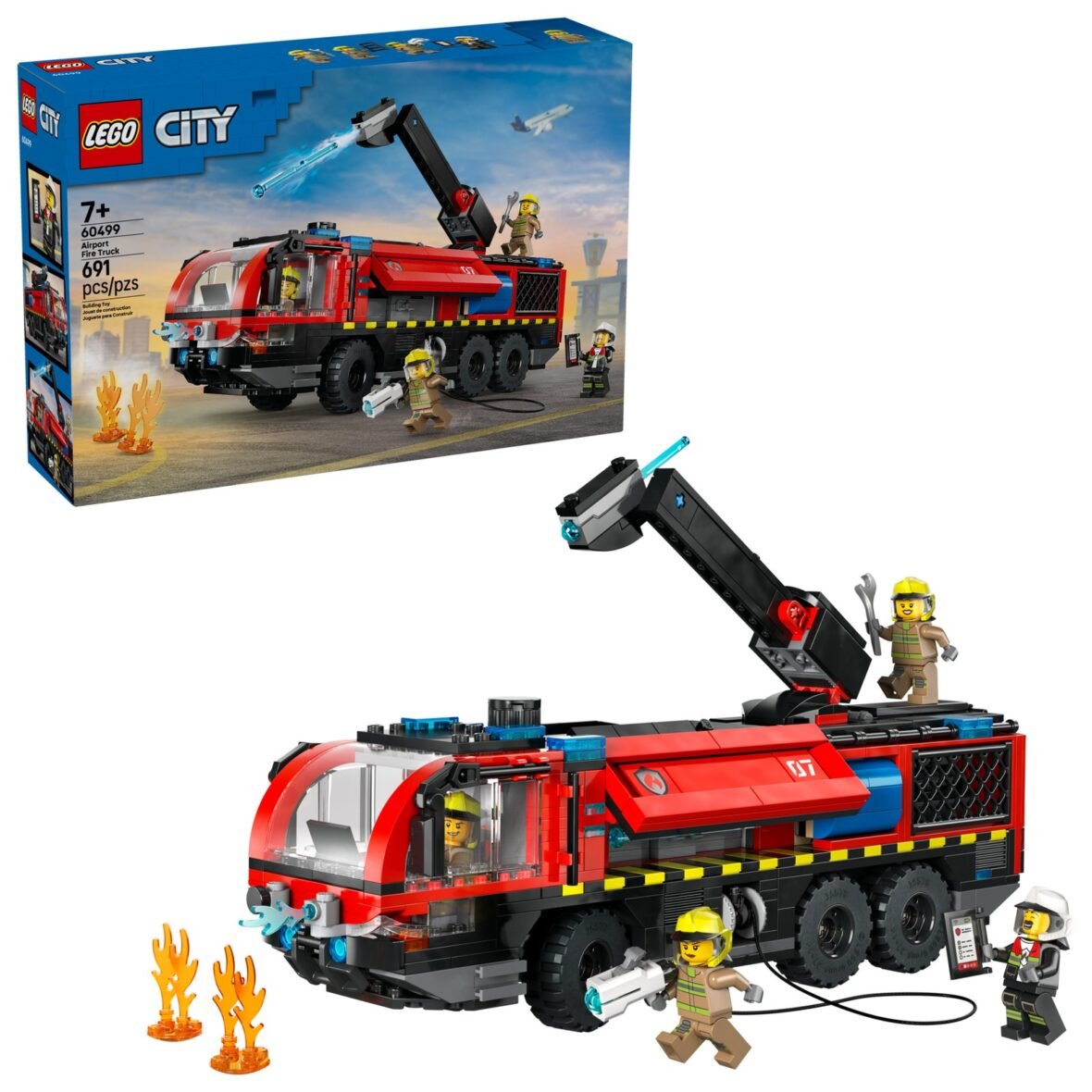 LEGO City 60499 Le camion de pompiers de l’aéroport – vue 2