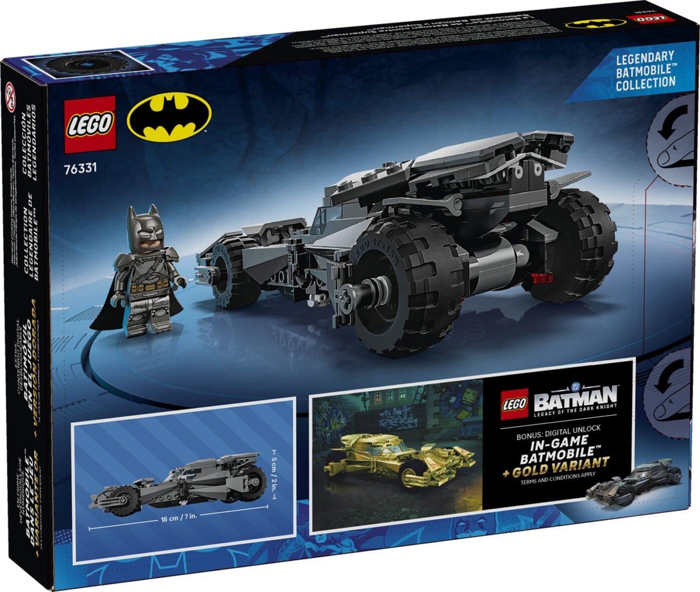 LEGO DC Batman 76331 La Batmobile de Batman v Superman – vue 5