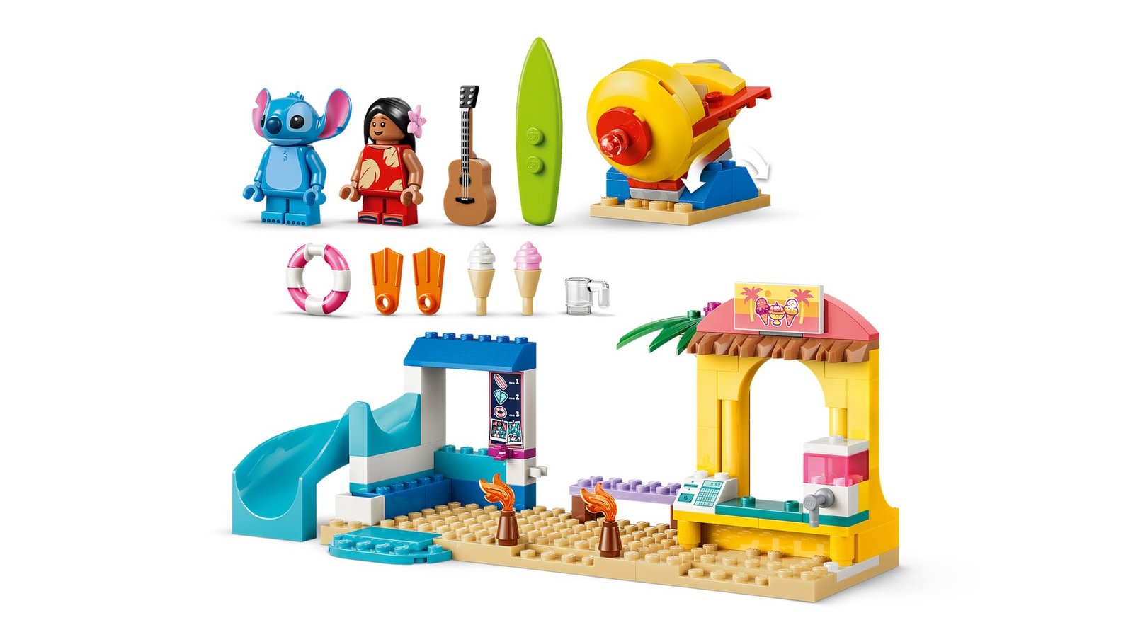 LEGO Disney 43280 Jeux de plage avec Lilo et Stitch – vue 4