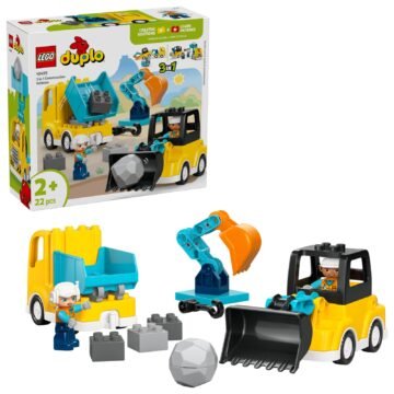 LEGO DUPLO 10475 Les véhicules de chantier 3-en-1 - vue 2