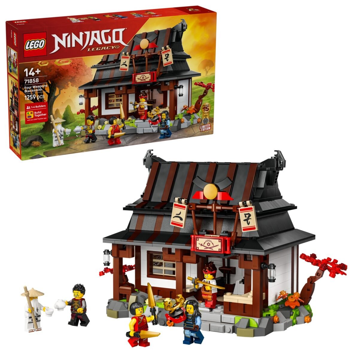 LEGO NINJAGO 71858 La forge des Quatre Armes – 15e anniversaire – vue 2