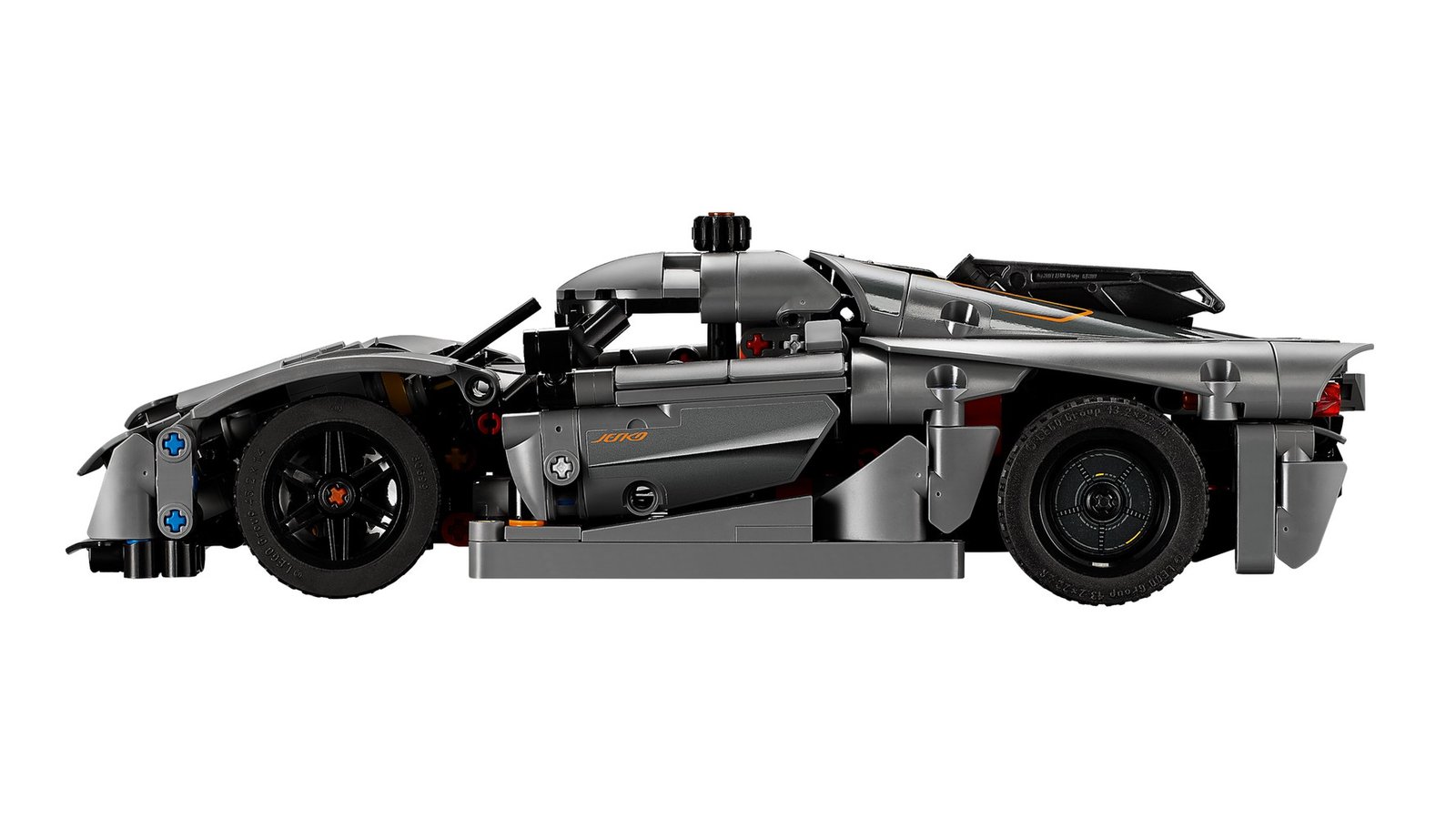 LEGO Technic 42173 Koenigsegg Jesko Absolut grise – vue 2