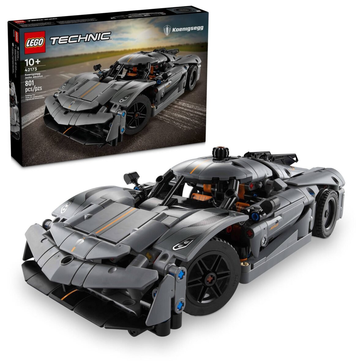 LEGO Technic 42173 Koenigsegg Jesko Absolut grise