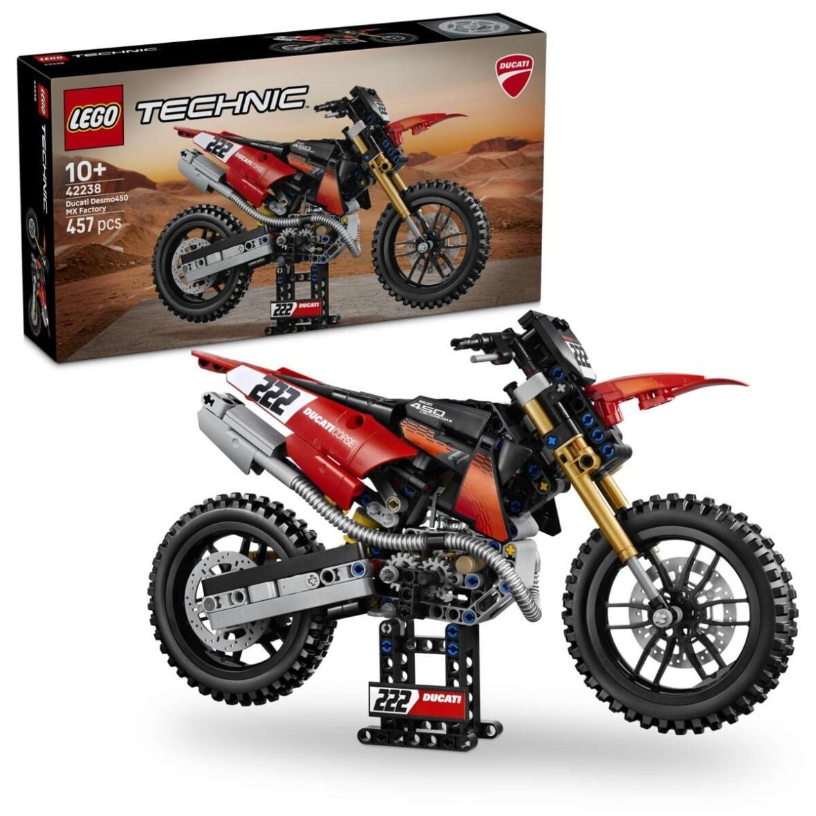 LEGO Technic 42238 Moto Ducati Desmo450 MX Factory