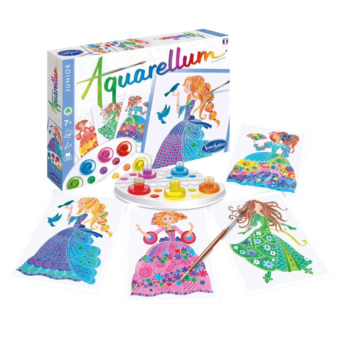 SentoSphère Aquarellum Junior Princesses fleurs