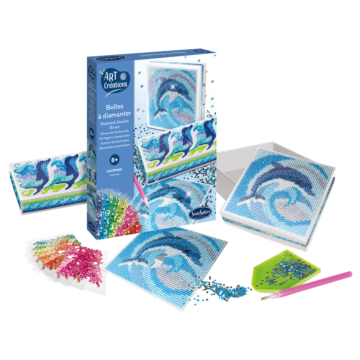 SentoSphère Boîtes à bijoux à diamanter Dauphins - vue 2