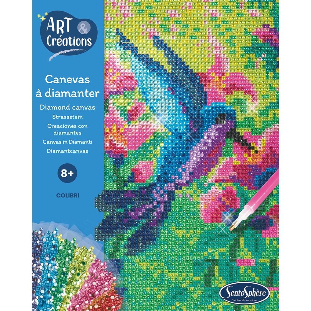SentoSphère Canevas à diamanter Colibri – vue 3